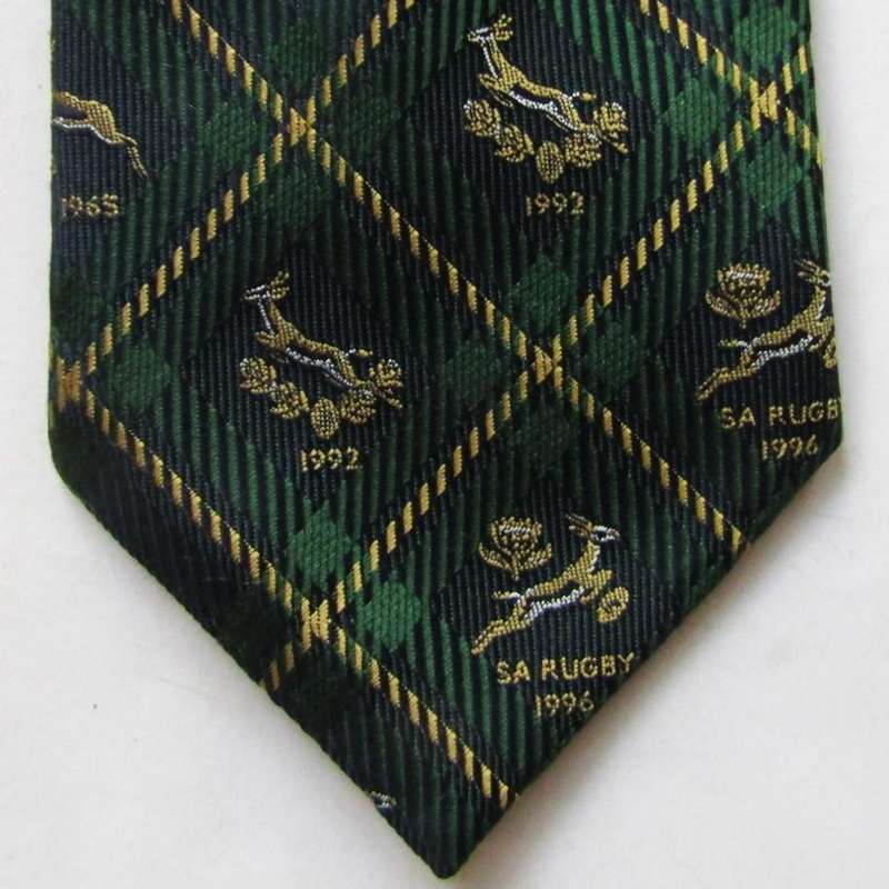 Old History of Springbok Rugby Neck Tie