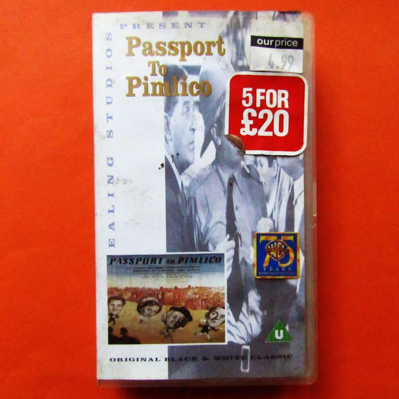 Passport to Pimlico - Movie VHS Tape (1993)