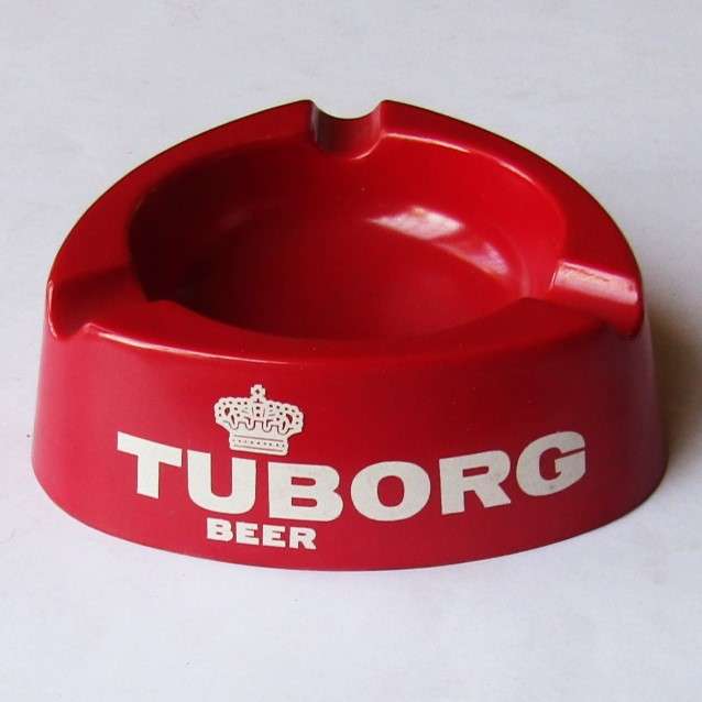 Old Tuborg Beer Ashtray - Made in Italy