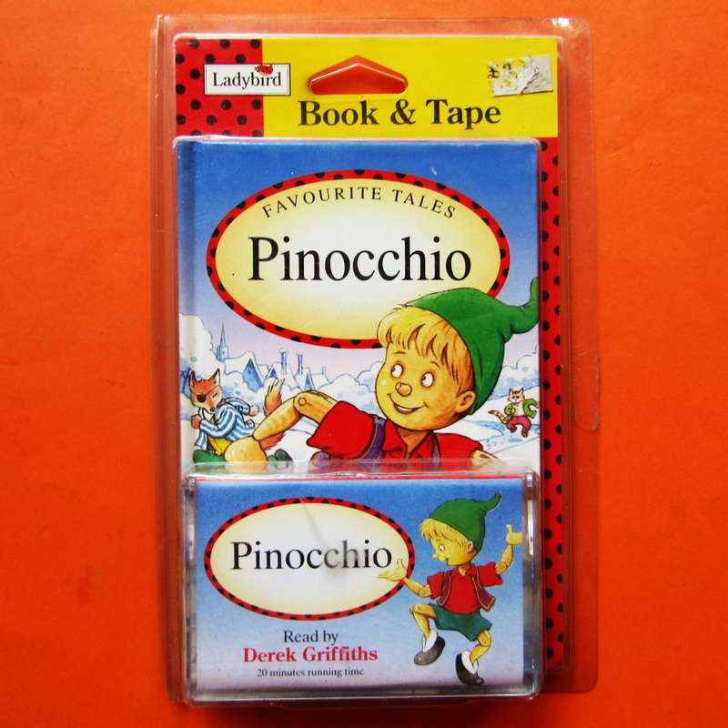 NEW Sealed - Pinocchio - Book and Cassette Tape