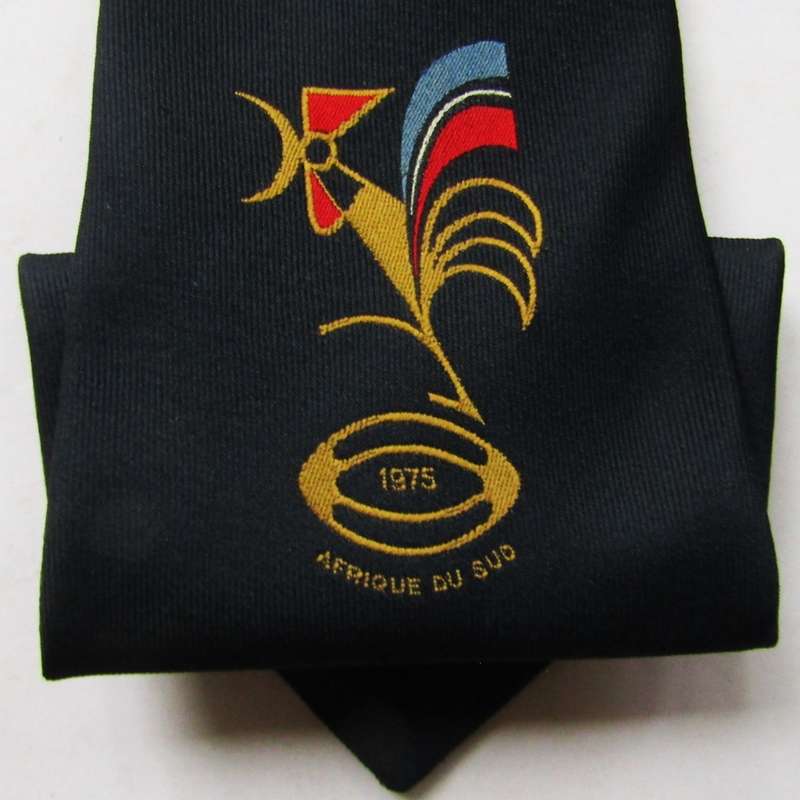1975 France Tour to South Africa Rugby Neck Tie