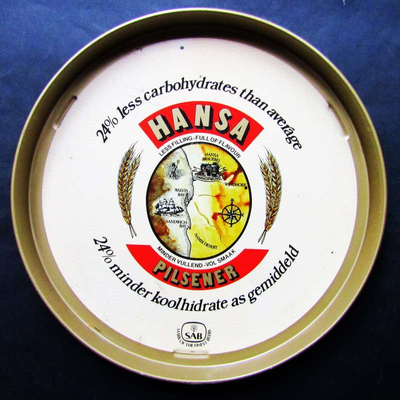 Old Hansa Pilsener Metal Bar Tray