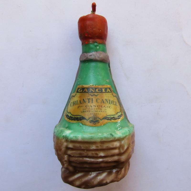 Old Gancia Chianti Bottle Shaped Candle