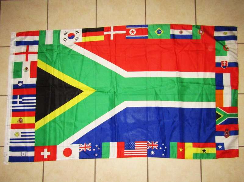 2010 South Africa Large Football Flag