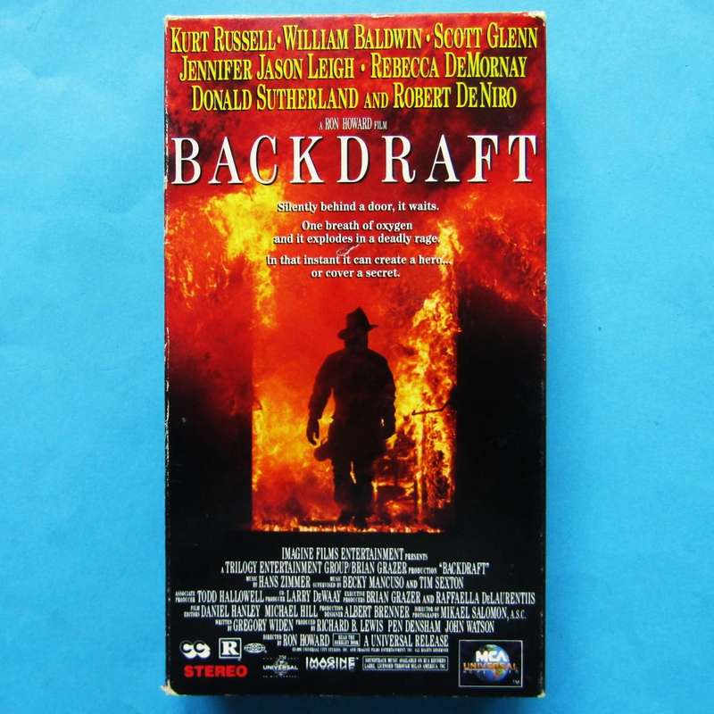 Backdraft - Kurt Russell - Movie VHS Tape (1991)