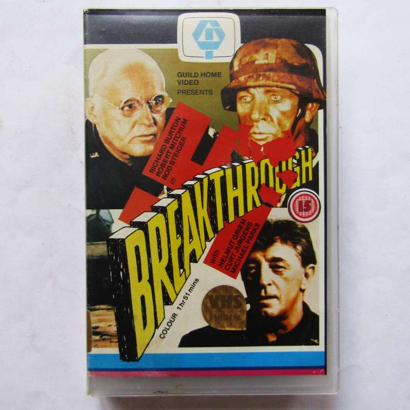 Breakthrough - Richard Burton - War Movie VHS Tape