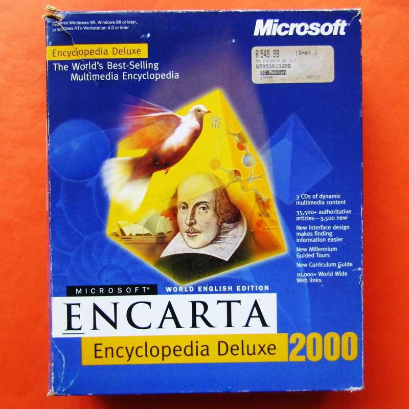 Microsoft Encarta Encyclopedia Deluxe 2000 - Software Program