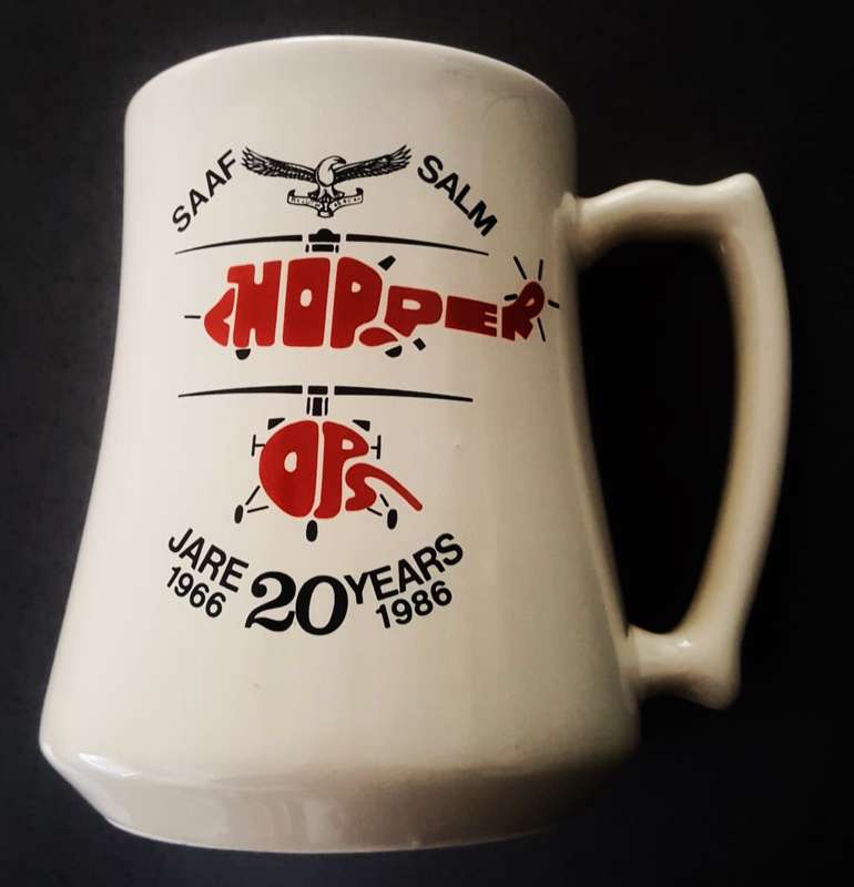 1986 SAAF Chopper Ops Beer Mug