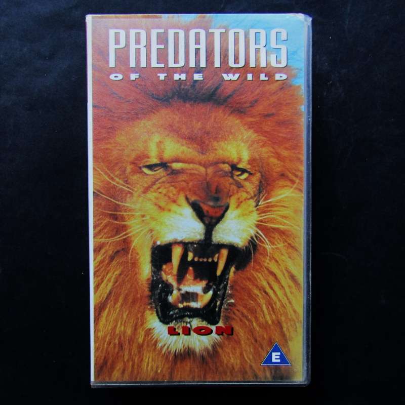 Lion - Predators of the Wild - VHS Video Tape (1995)