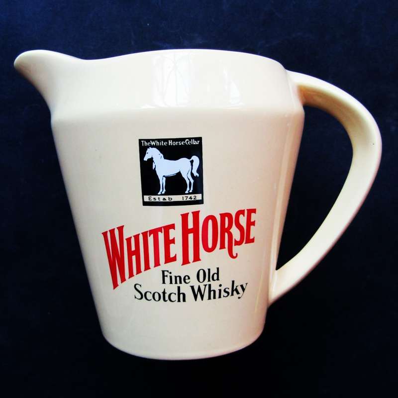 Old White Horse Whisky Jug - Made by Wade in England