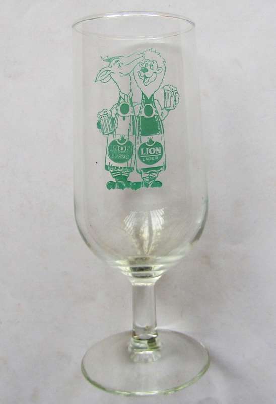 Old Springboks vs British Lions Rugby Glass