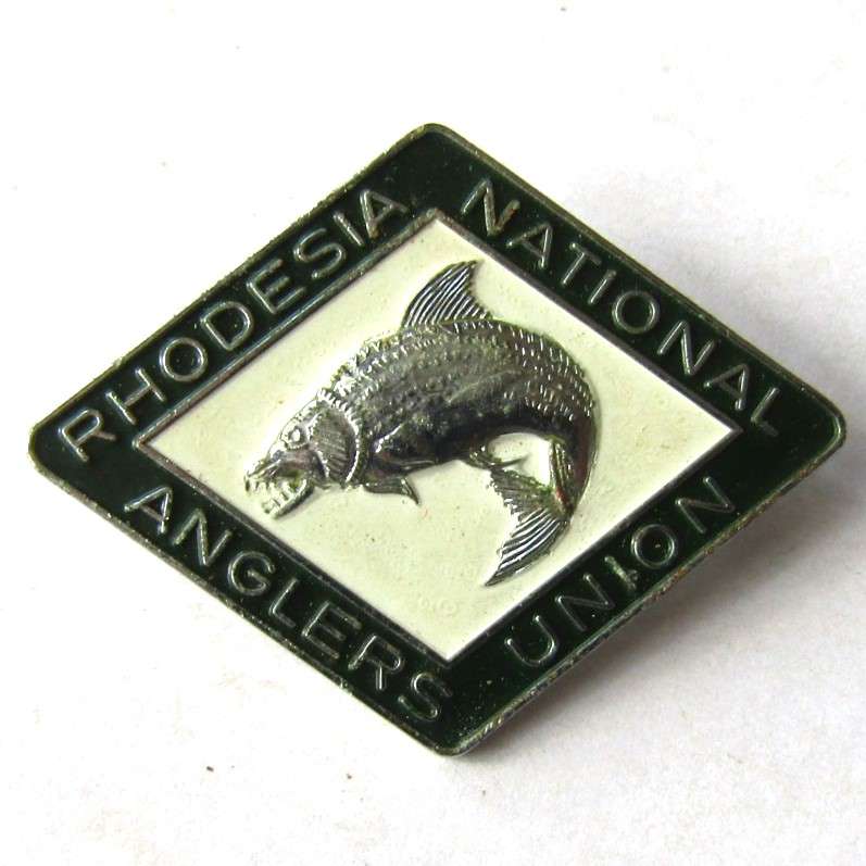 Old Rhodesia National Anglers Union Lapel Pin Badge