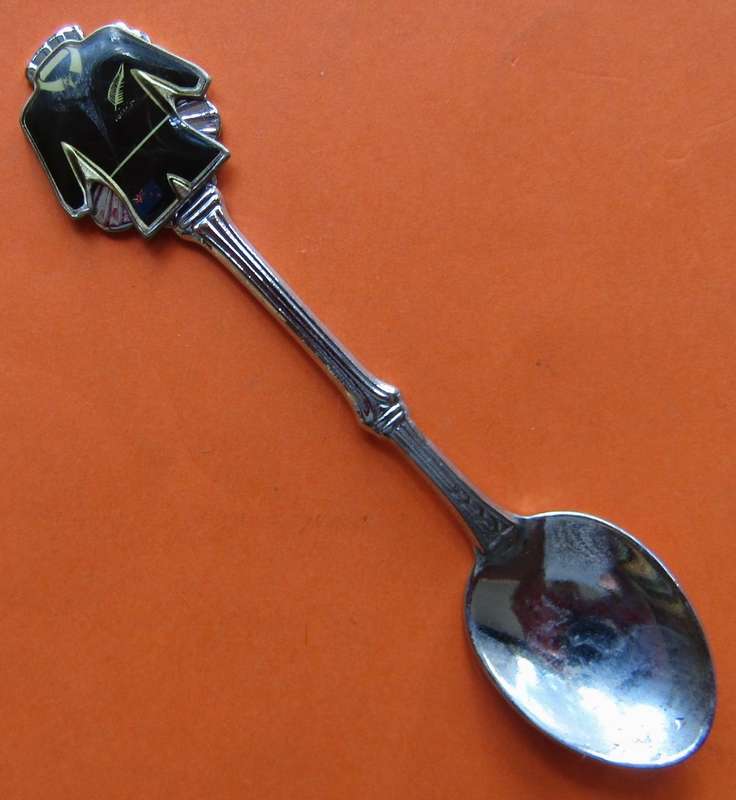 Old All Blacks Rugby Crested Spoon