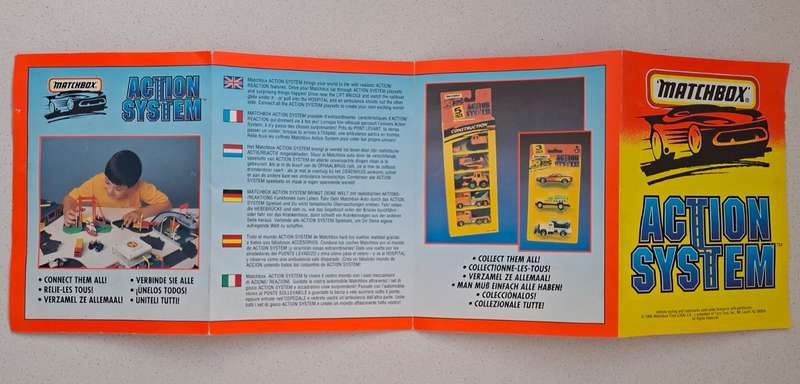 1995 Matchbox Action System Pamphlet