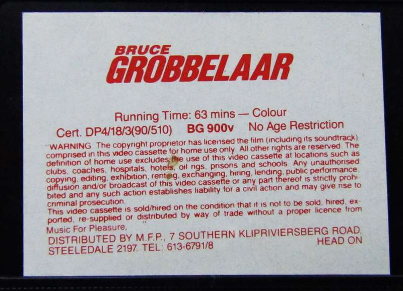 Bruce Grobbelaar - Soccer VHS Video Tape (1990)