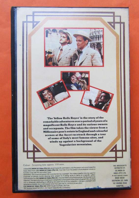 The Yellow Rolls Royce - Movie VHS Tape
