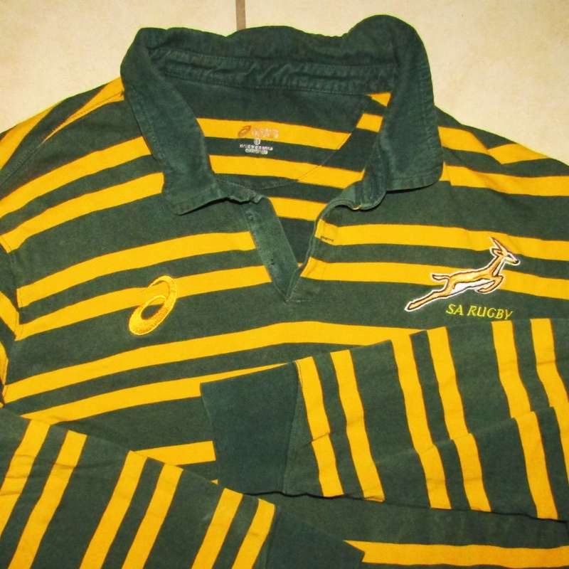 Old Long Sleeve Springbok Rugby Jersey - Large Size