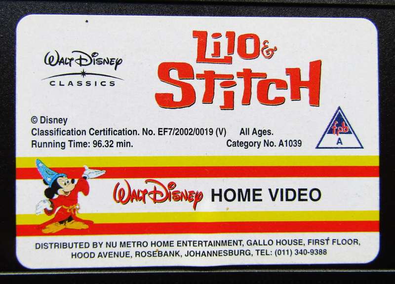 Lilo & Stitch - Walt Disney VHS Tape (2002)