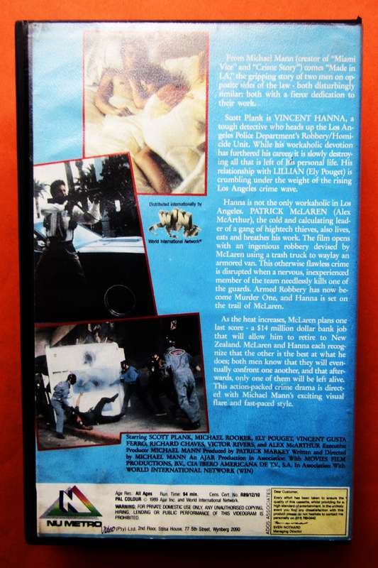 Made in LA - Michael Mann - Movie VHS Tape (1989)