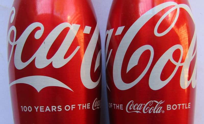 100 Years of the Coca Cola Bottle - 2 Coke 250ml Aluminium Bottles