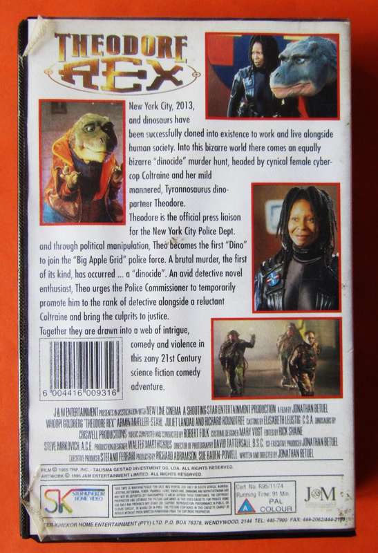 Theodore Rex - Whoopi Goldberg - SciFi Comedy Movie VHS Tape (1995)