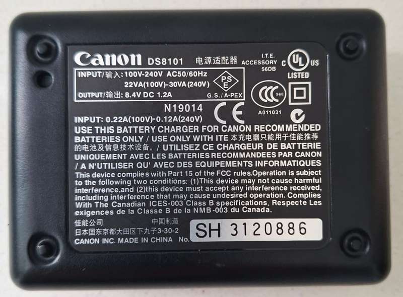 Canon CB-5L Battery Charger