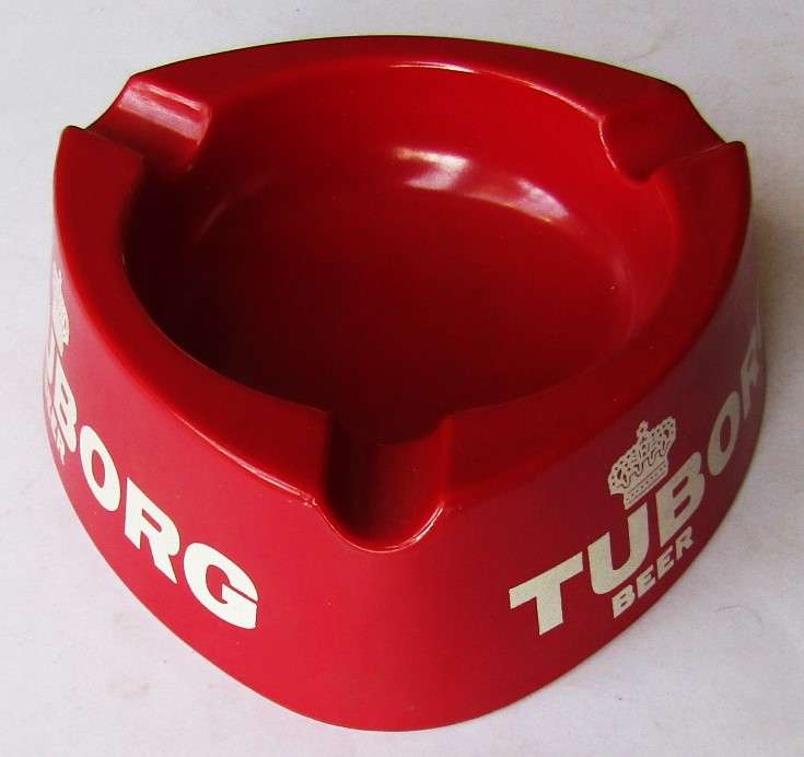 Old Tuborg Beer Ashtray - Made in Italy