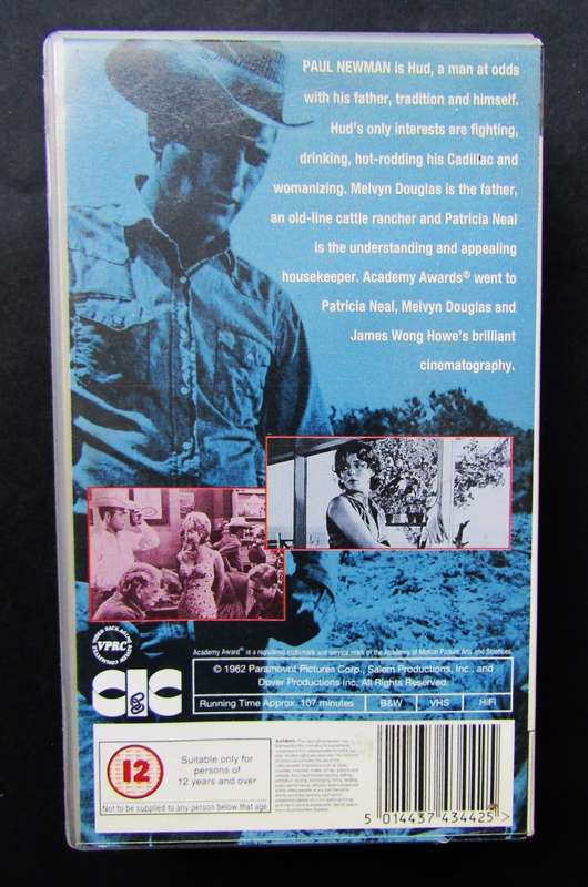 Hud - Paul Newman - Movie VHS Tape