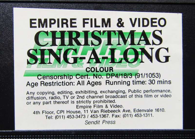 Hanna Barbera's Christmas Sing a Long - VHS Video Tape (1991)