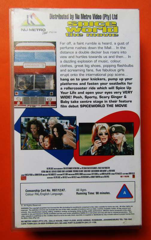Spice World - Spice Girls - Movie VHS Tape (1997)