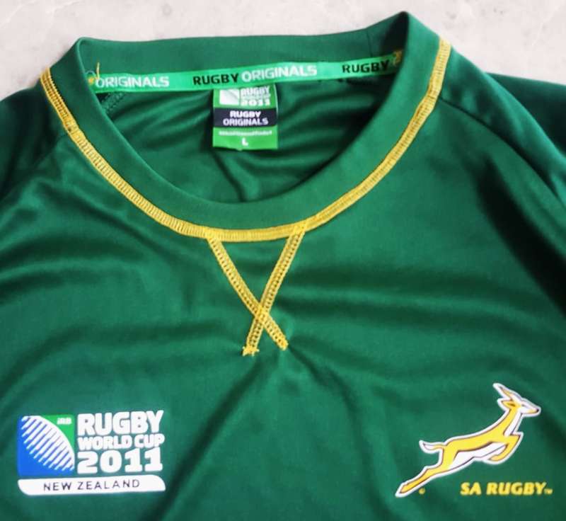 2011 World Cup Springbok Rugby Shirt - Large Size