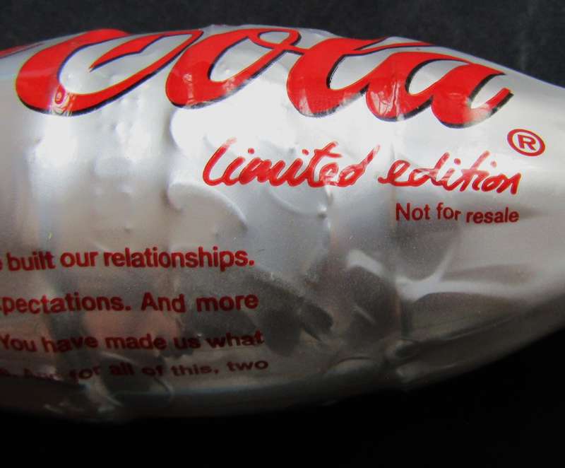 2003 Limited Edition Coca Cola Customer Appreciation Bottle