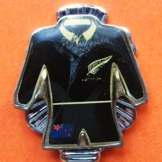Old All Blacks Rugby Crested Spoon
