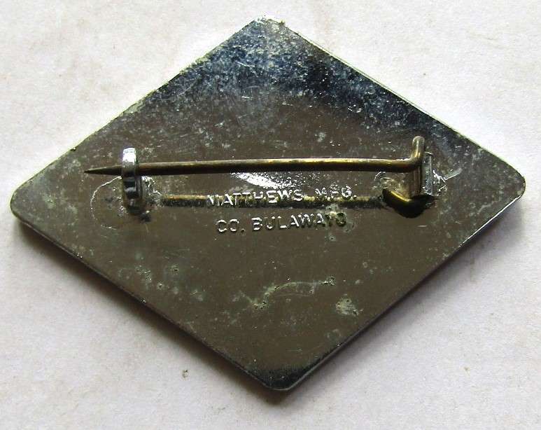 Old Rhodesia National Anglers Union Lapel Pin Badge