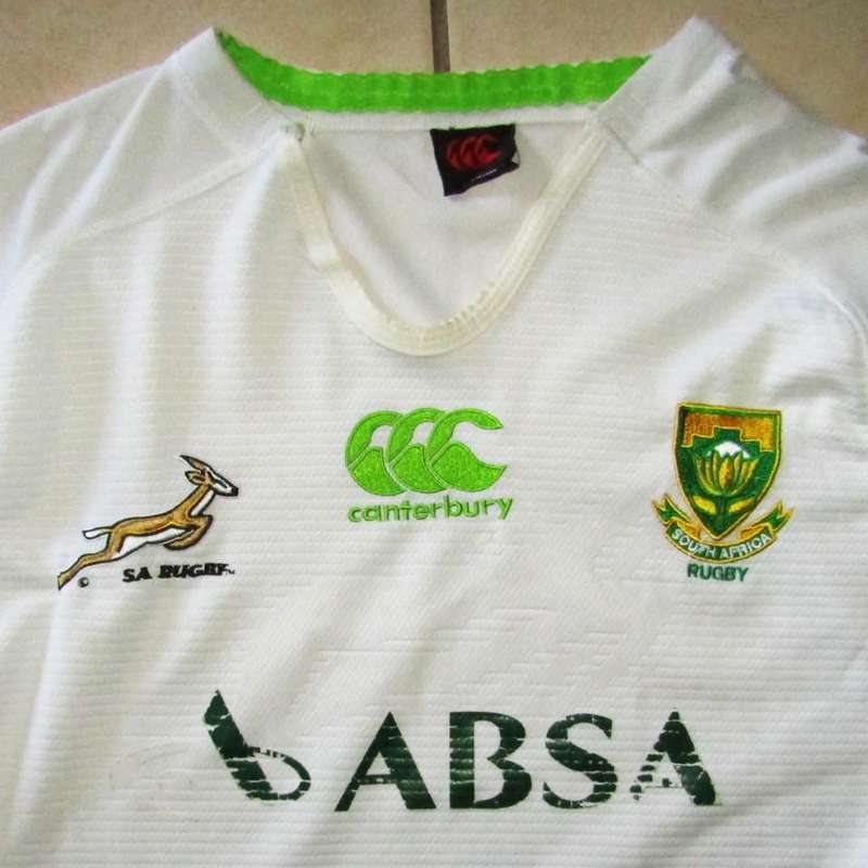 Old White Springbok Rugby Jersey - XL Size