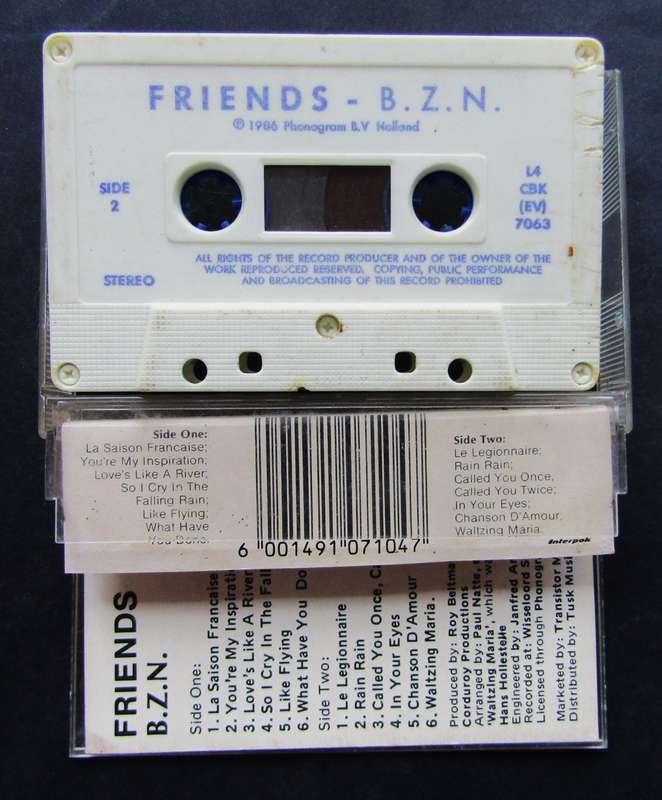 BZN - Friends - Cassette Tape (1986)