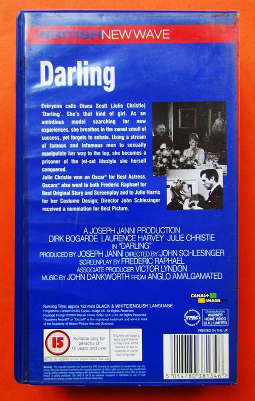 Darling - Julie Christie - Movie VHS Tape (2000)