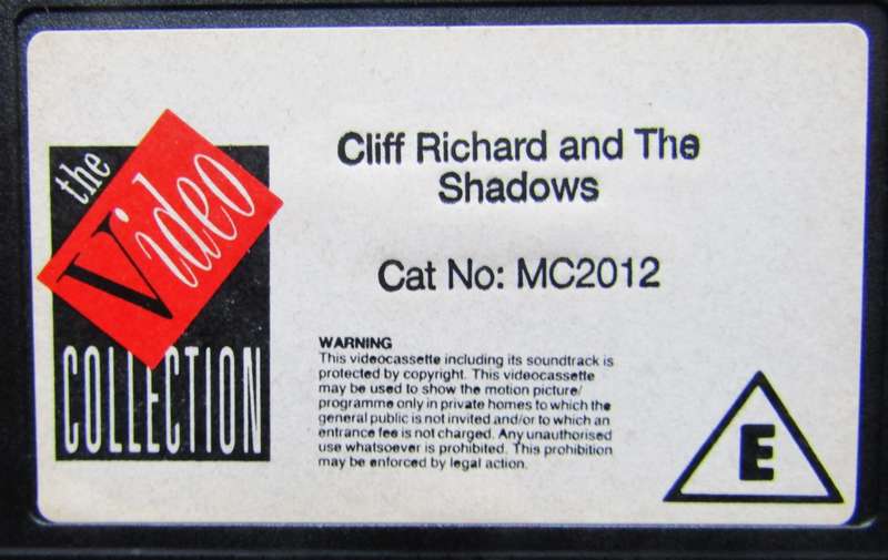 Cliff Richard and the Shadows - VHS Video Tape (1989)