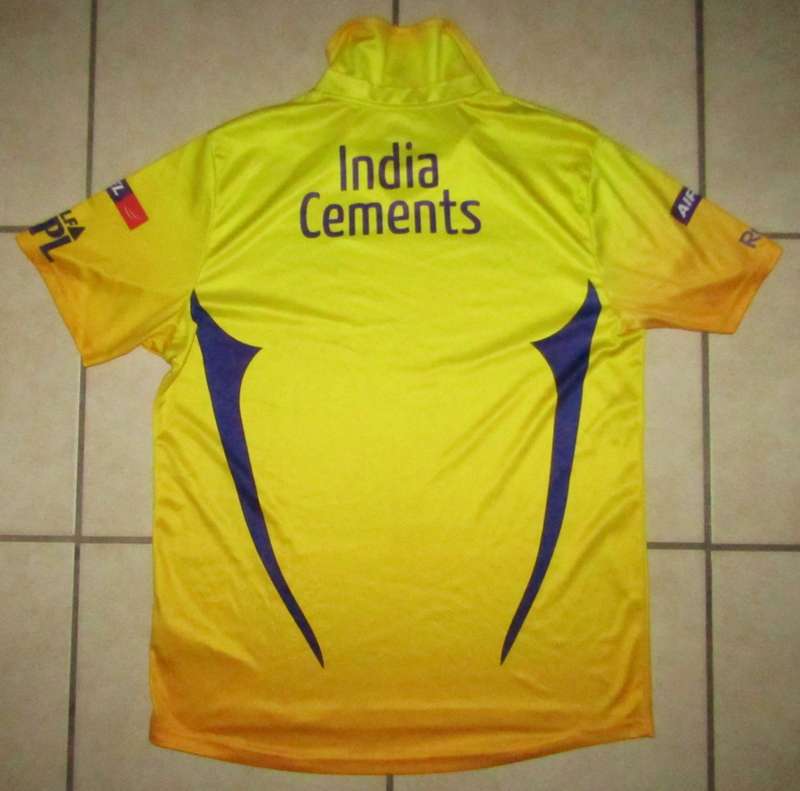 Old Chennai Super Kings IPL Cricket Jersey - Large Size