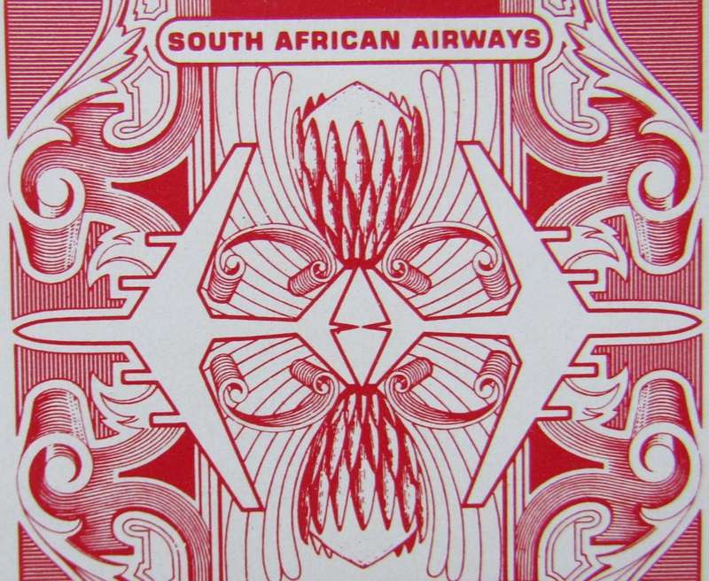 Old SAA Airways Flying Springbok Playing Cards