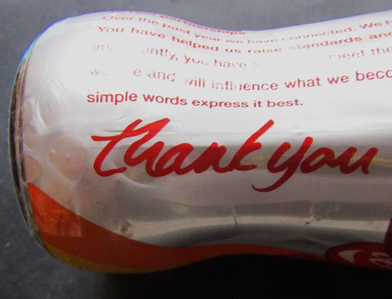2003 Limited Edition Coca Cola Customer Appreciation Bottle