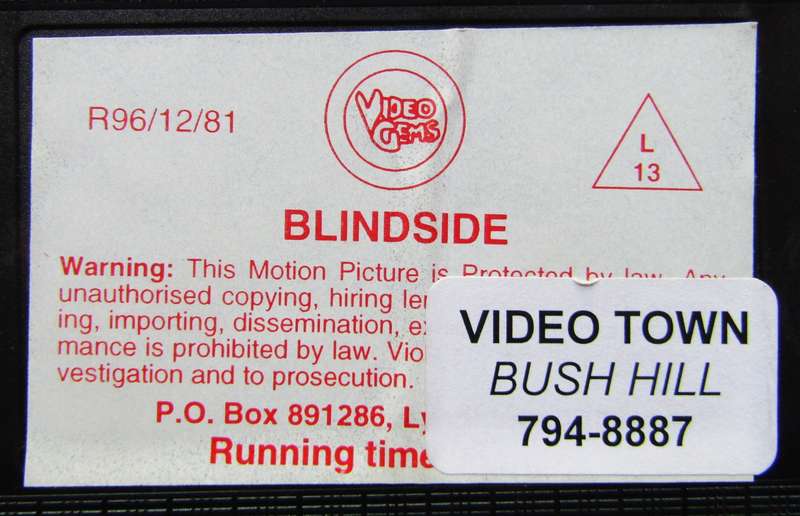 Blindside - Harvey Keitel - Movie VHS Tape (1996)