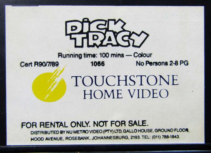 Dick Tracy - Movie VHS Tape (1990)