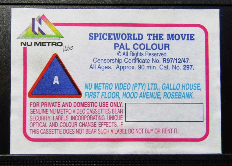 Spice World - Spice Girls - Movie VHS Tape (1997)