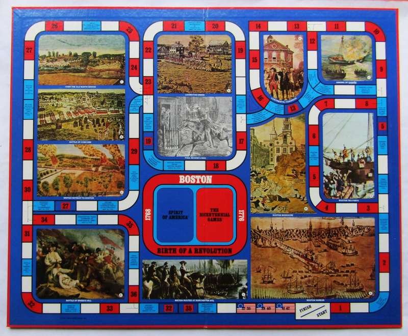 1976 American Revolution 3 in 1 Board Game