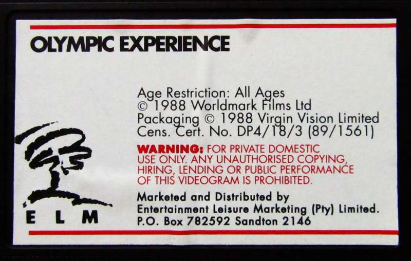 Olympic Experience - VHS Video Tape (1988)