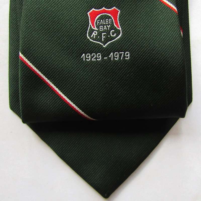 1979 False Bay RFC 50 Year Rugby Neck Tie