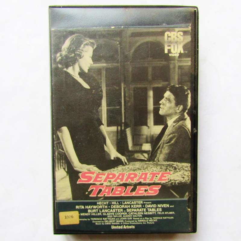 Separate Tables - Movie VHS Tape (1983)