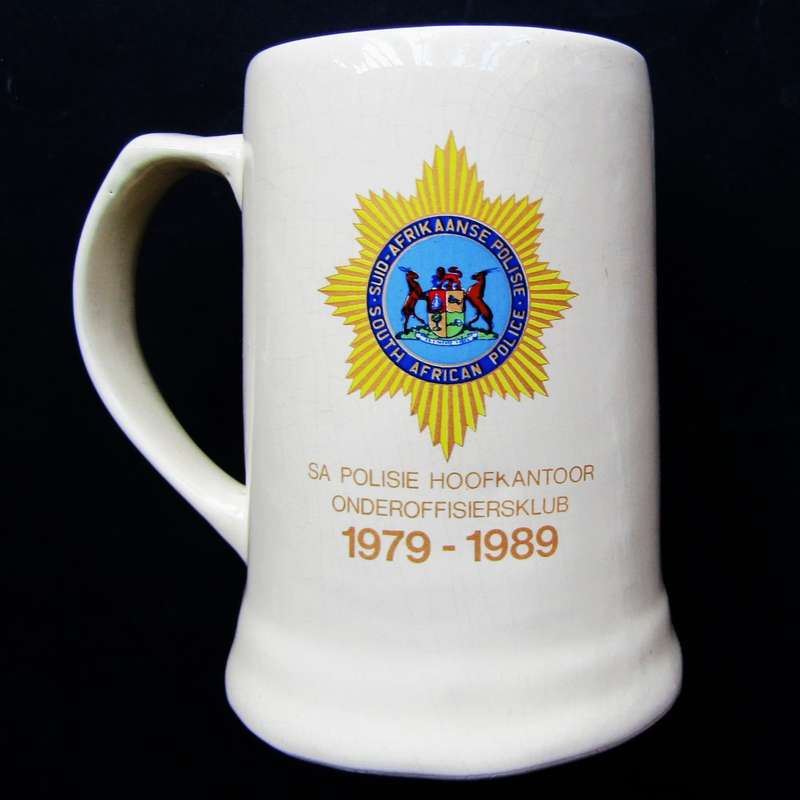1989 SA Police Hoofkantoor Beer Mug