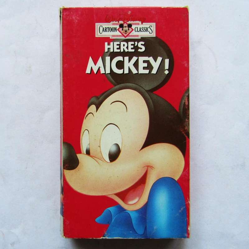 Here's Mickey - Walt Disney VHS Tape (1990)